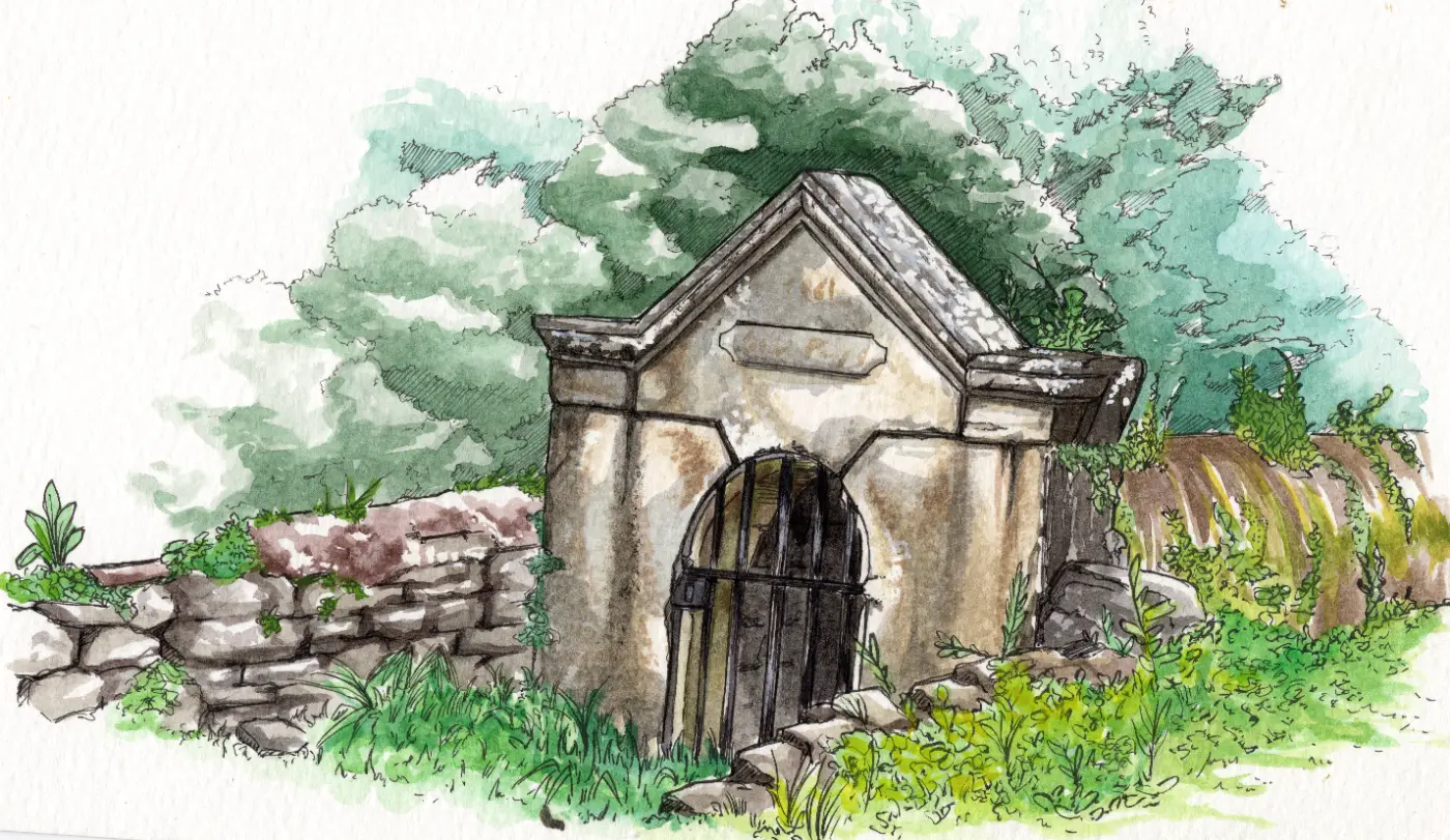 La source de Fonjard avant sa rénovation