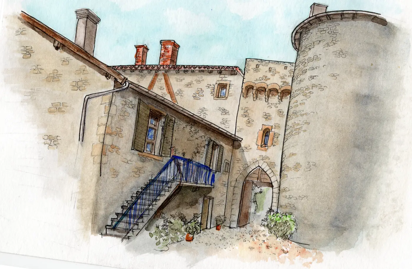Chateau du pin - Entrée