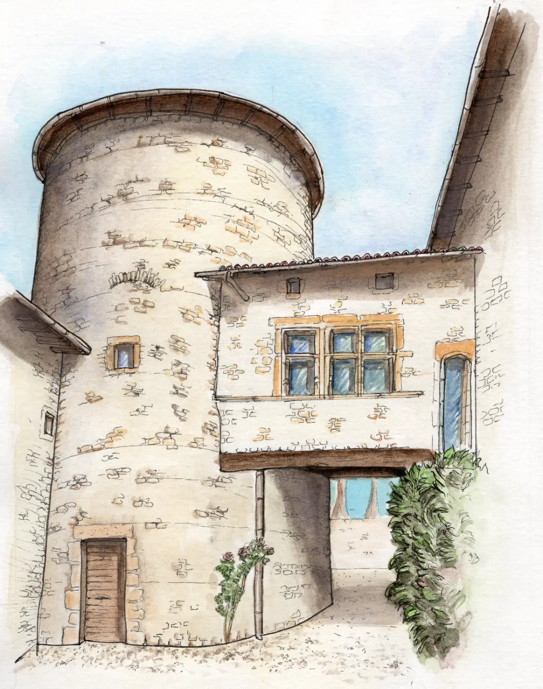 Chateau du Pin - Cour intérieure